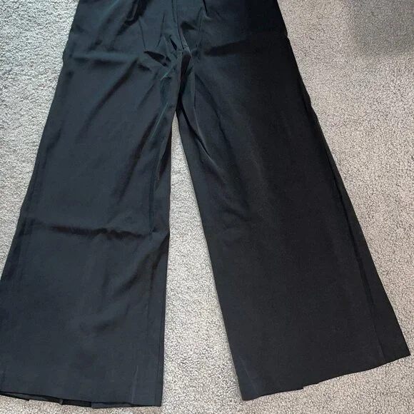 COMMENSE NEW WITH TAGS BLACK PLEATED HIGH WAIST WIDE LEG PANTS SLACKS TROUSERS - Picture 9 of 15
